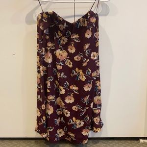 Strapless cocktail dress